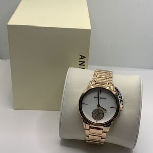 Anne Klein 3674RGST Womens Rose Gold Analog Dial Quartz Genuine Wrist Watch Ga29